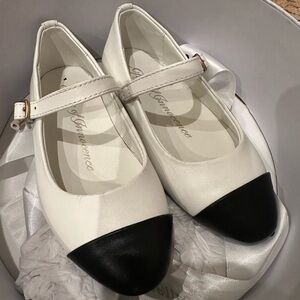 Elegant White and Black girls Shoes
